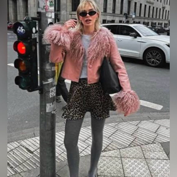 Free People Jackets & Blazers - SOLD//Charlotte Simone Penny Cropped Jacket Pink